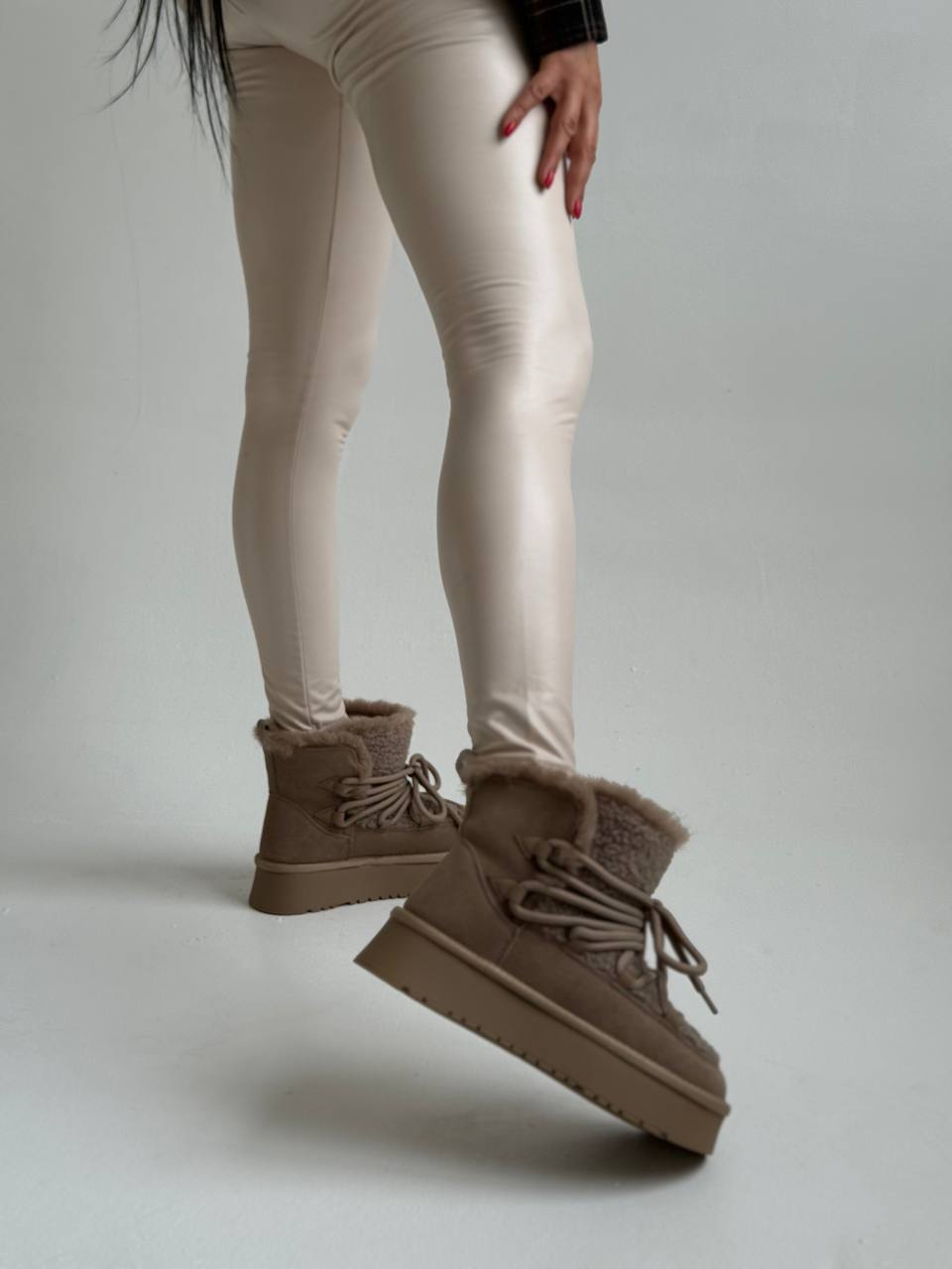 Угги "Амелия" в цвете капучино