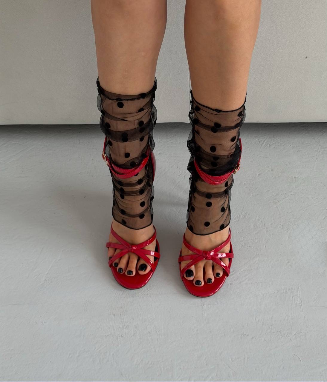 Босоножки "Рози" в красном лаке