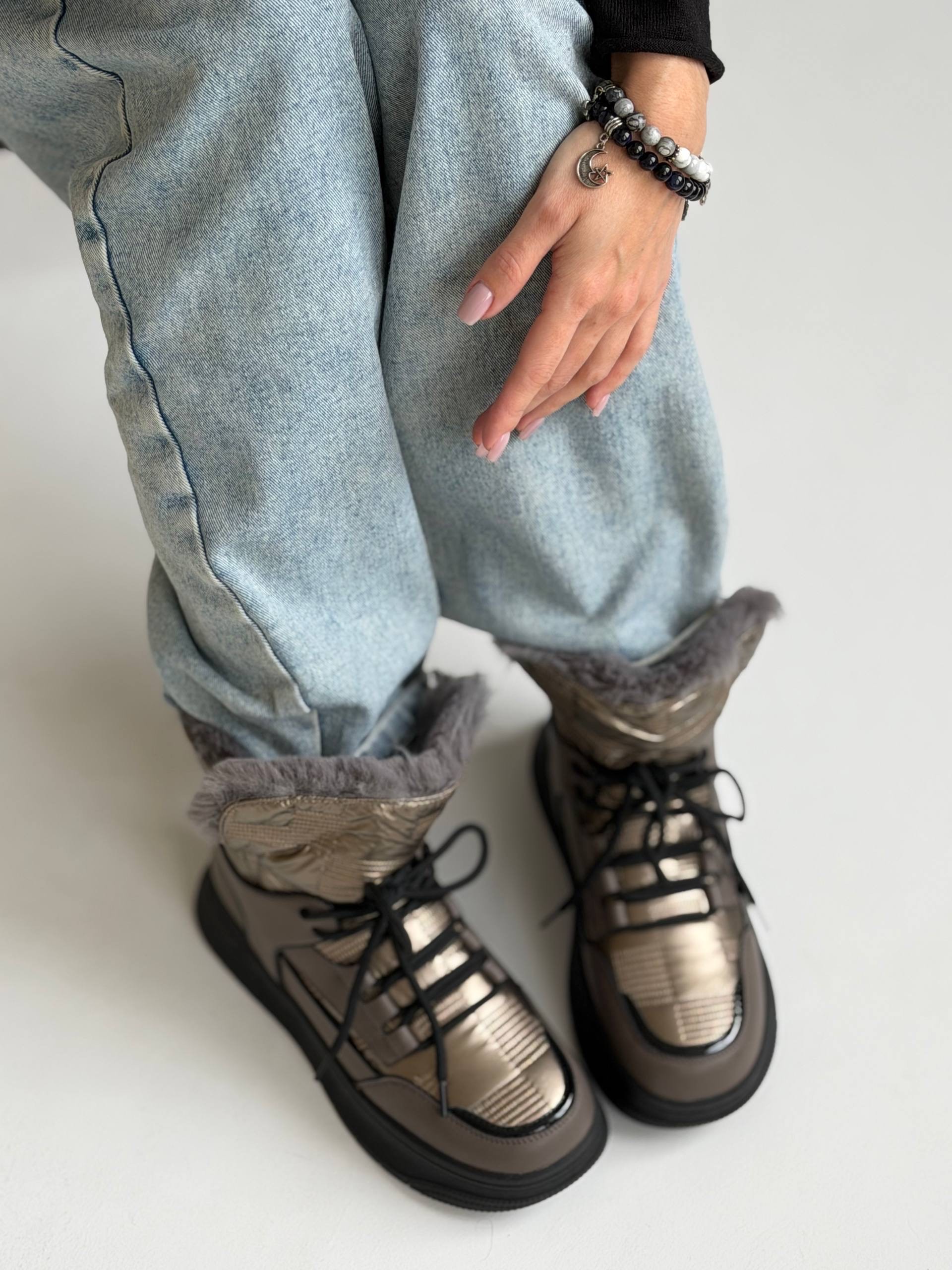 Дутыши зимние "Джек" в коричневом цвете