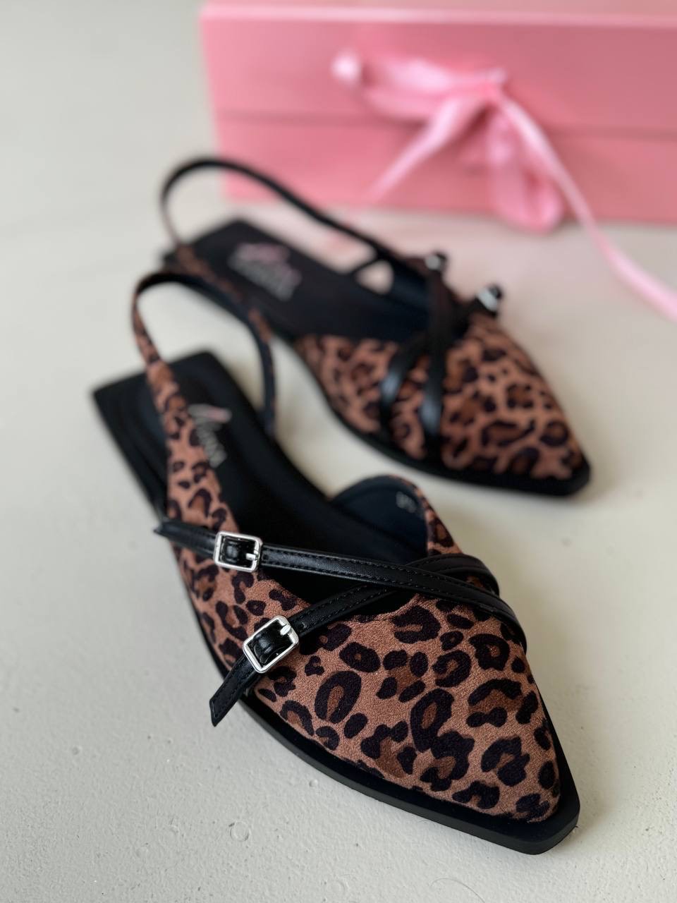 Мюли "Мирея" в расцветке леопард