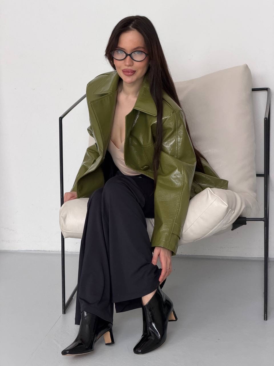 Ботильоны "Грета" в черном цвете