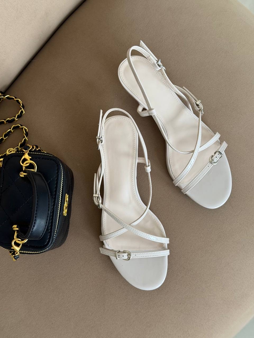 Босоножки “Анна” в молочном цвете