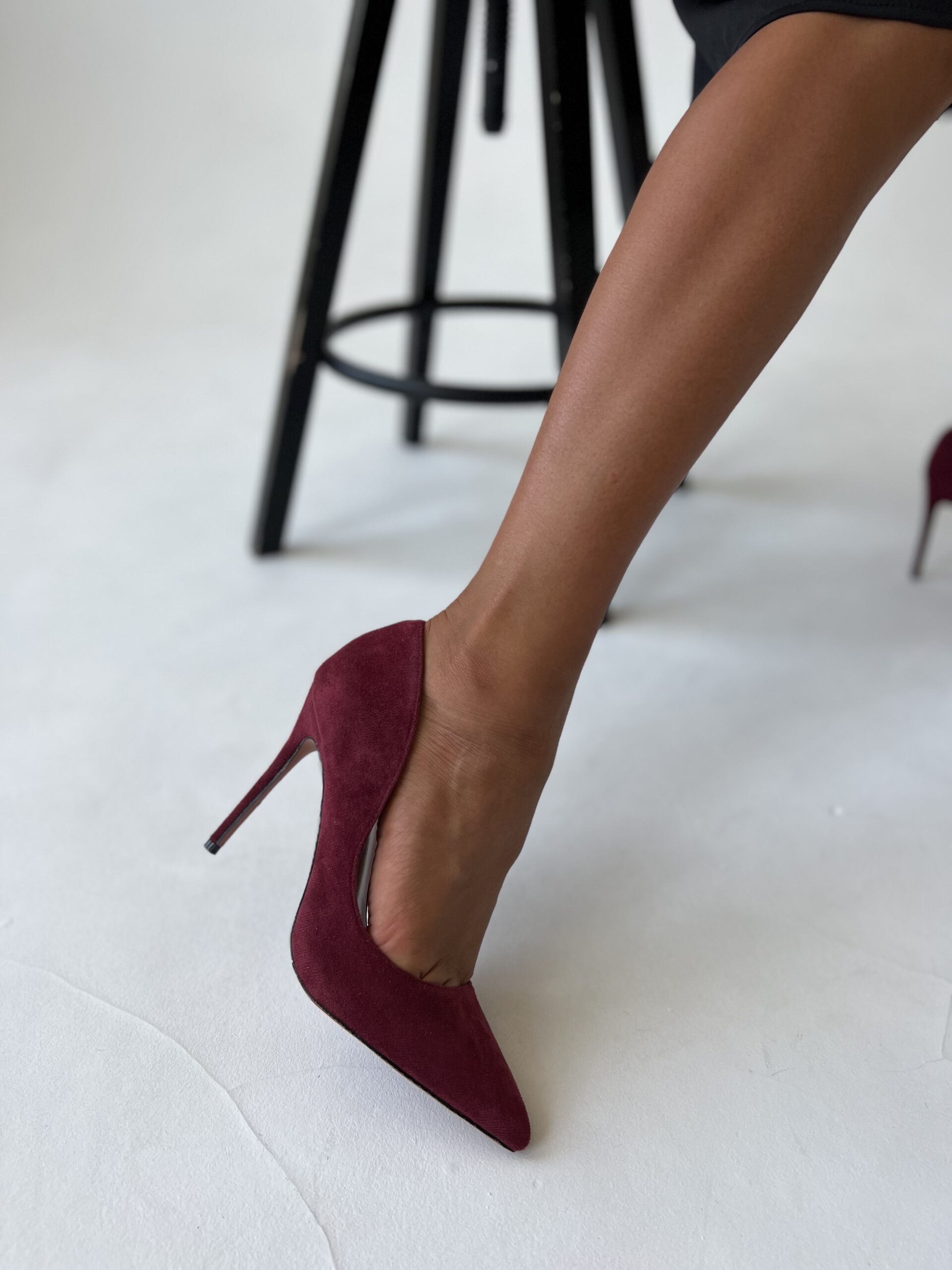 Туфли “Агата” в бордовом цвете