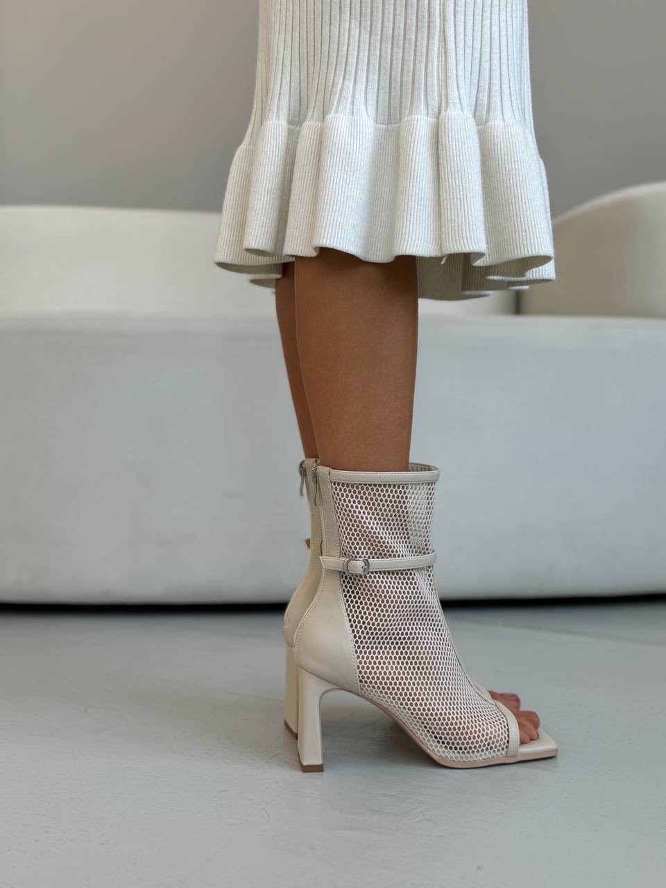 Ботильоны “Илиана” в карамельном цвете