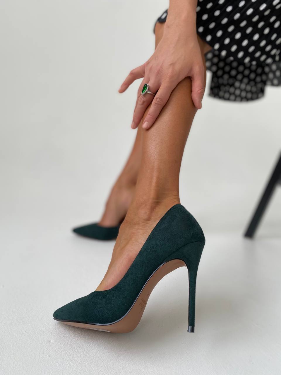 Туфли “Агата” в зеленом цвете