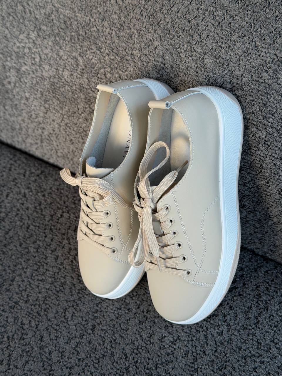 Кеды летние "Ника" в бежевом цвете