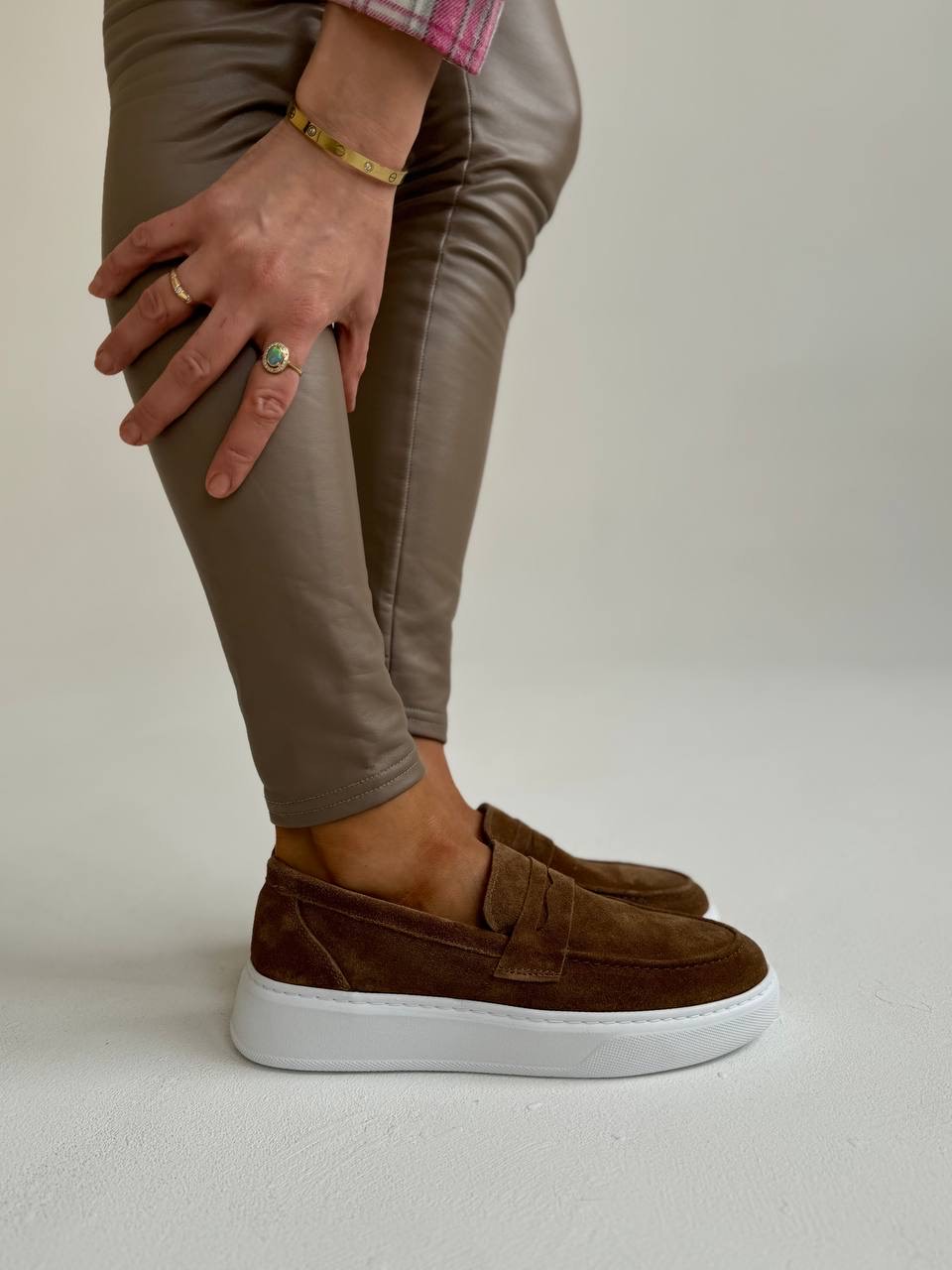 Лоферы "Рейчел" в коричневом цвете