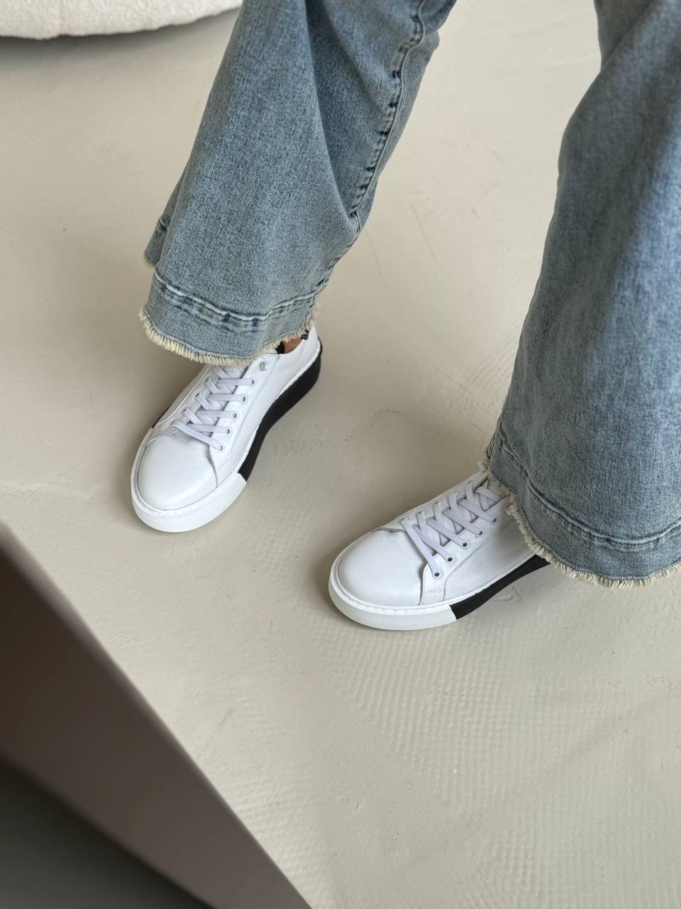 Кеды  "Хелли" в белом цвете